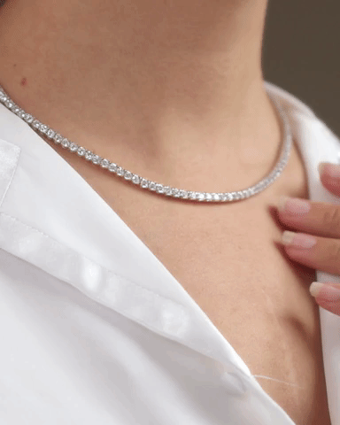 capucelli diamonds tennis necklace 