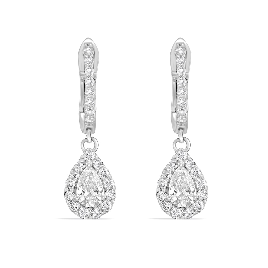 Capucelli Diamond Drop Dangle Earrings (0.90 CTW) in 14K Gold