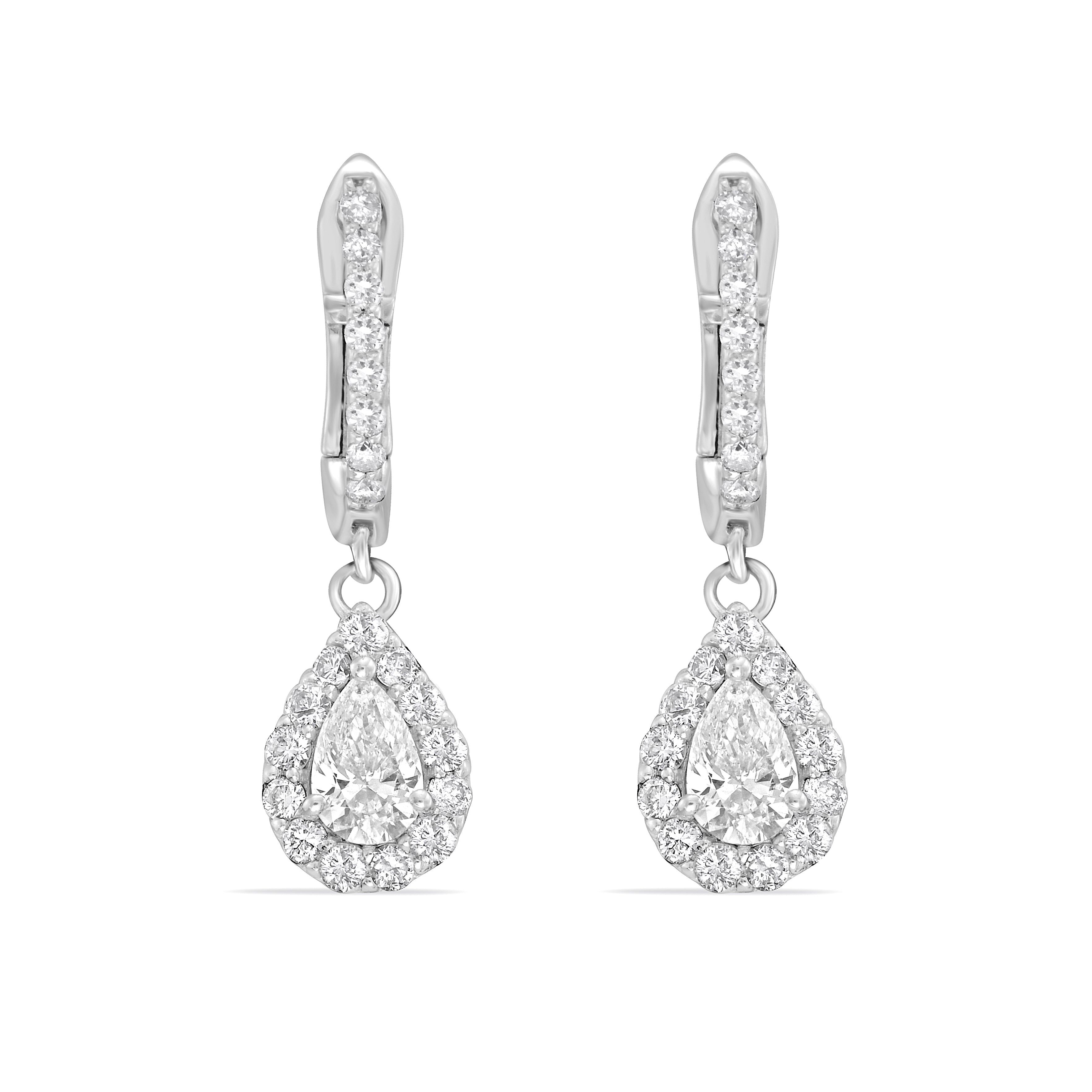 Capucelli Diamond Drop Dangle Earrings (0.90 CTW) in 14K Gold