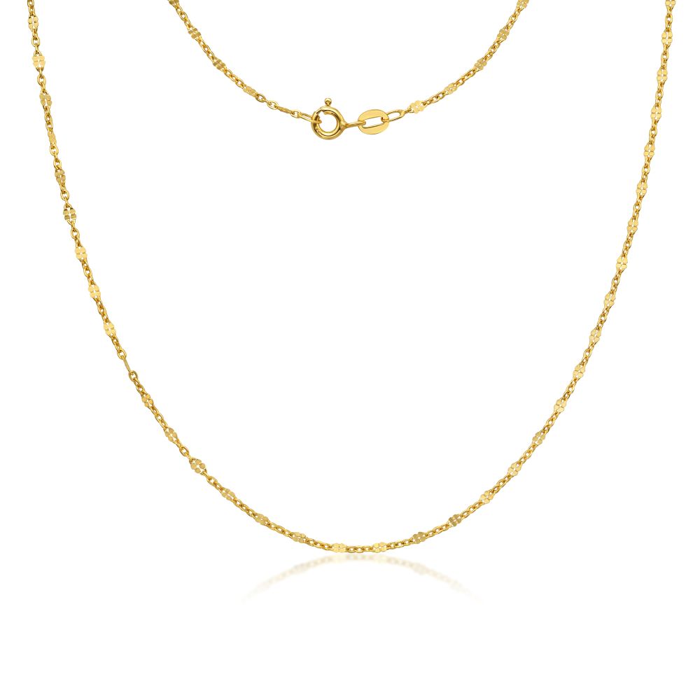 Dainty Chain Necklace in 14K Gold