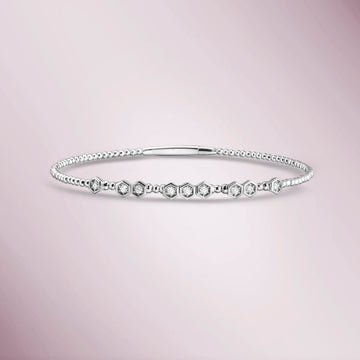 Diamond Flexible Bangle Bracelet (0.28 ct.) in 14K Gold