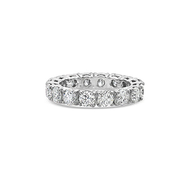 Diamond Eternity Band in 18K Gold, 4.60 mm wide