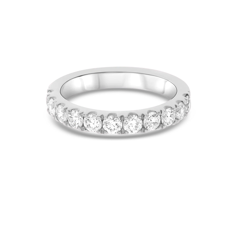 Diamond Halfway Eternity Band in 14K Gold, 3.00 mm wide
