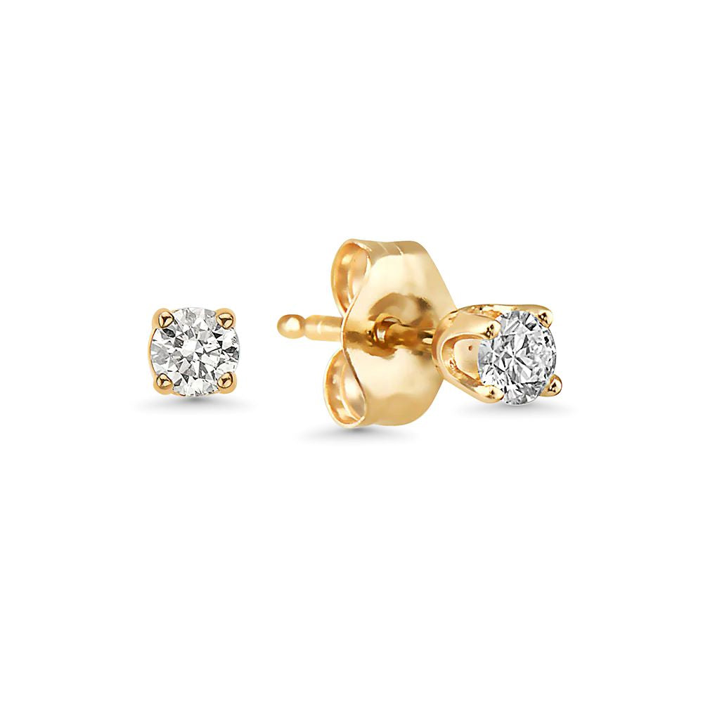 Diamond Micro Stud Earring (0.02-0.20 ct.) in 14K Gold