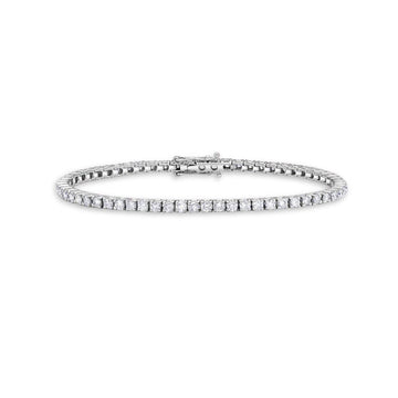 Diamond Tennis Bracelet (1.00 ct.) 4-Prongs Setting - Made in Italy