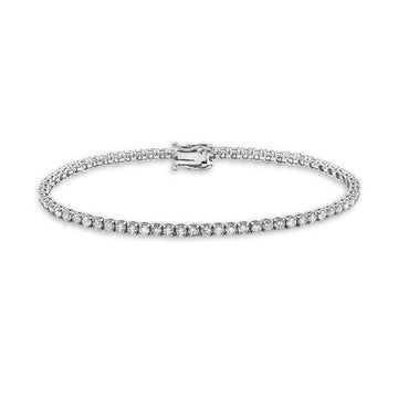 Diamond Tennis Bracelet (6.00 ct.) 3.2 mm 4-Prongs Setting in 14K Gold