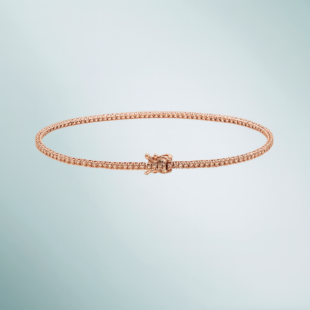 Diamond Tennis Bracelet (1.00 ct.) 1.7 mm 4-Prongs Setting in 14K Gold