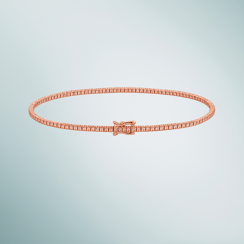 Diamond Tennis Bracelet (1.00 ct.) 1.7 mm 4-Prongs Setting in 14K Gold