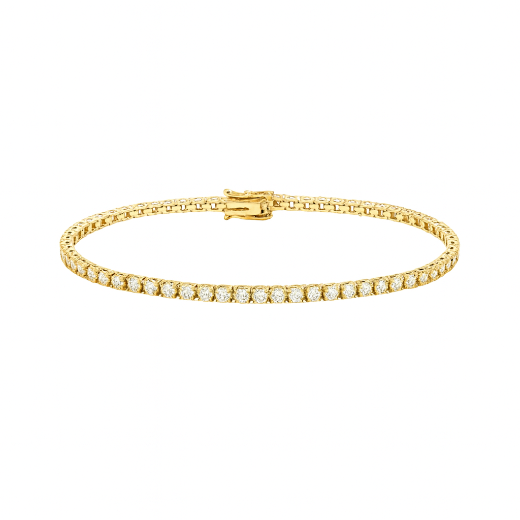Diamond Tennis Bracelet (2.00 ct.) 1.8 mm 4-Prongs Setting in 14K Gold