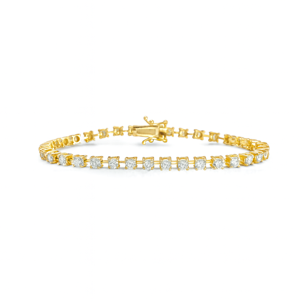 Diamond Tennis Bracelet (4.00 ct.) 3.10 mm 4-Prongs Setting in 14K Gold