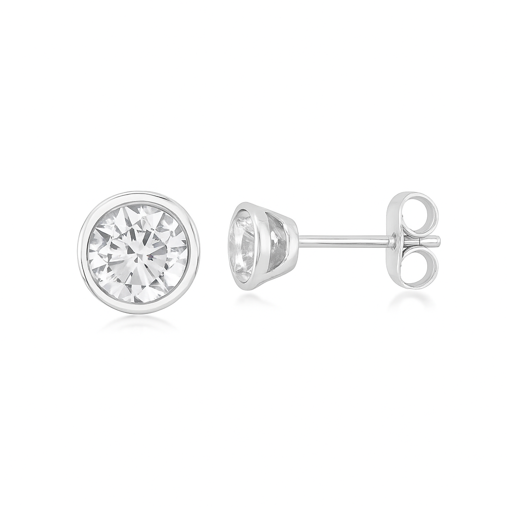 2.5mm Lab-grown Diamond Stud Earrings, 14k Gold 2.5mm Lab-grown Diamond Stud Earrings, 14k Gold
