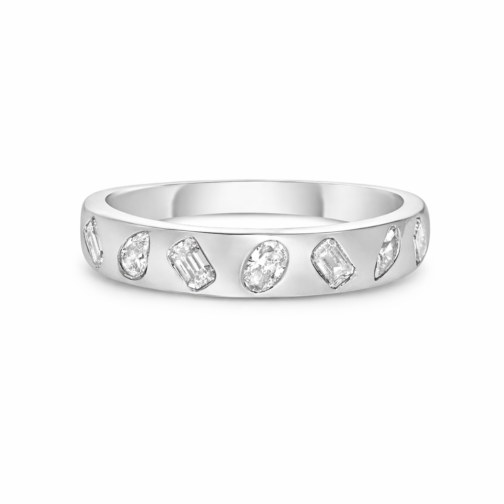 Mixed Shape Diamond Eternity Fashion Band (0.50 ct.) in 14K Gold