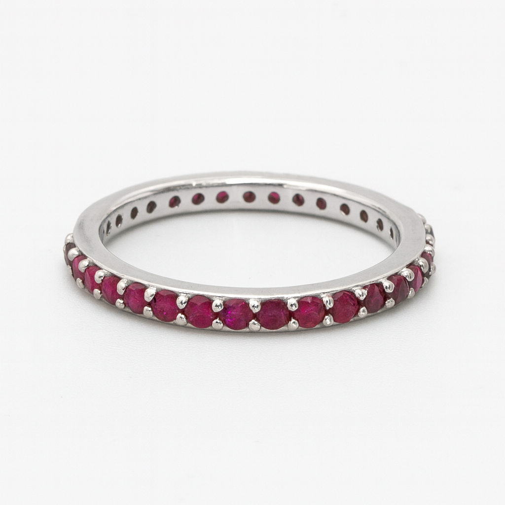 Ruby Eternity Band Ring (1.75 ct.) 4-Prongs Setting in 14K Gold