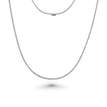 Showroom Collection Diamond Tennis Necklace (5.00 ct.) 2 mm 4-Prongs Setting in 14K Gold