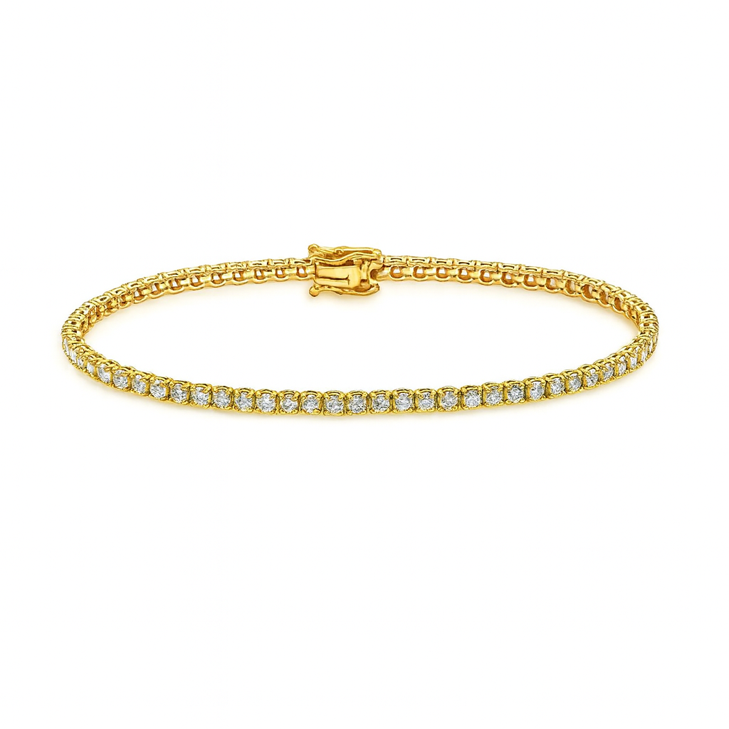 Showroom Collection Diamond Tennis Bracelet (3.00 ct.) 2.20 mm 4-Prongs Setting in 14K Gold