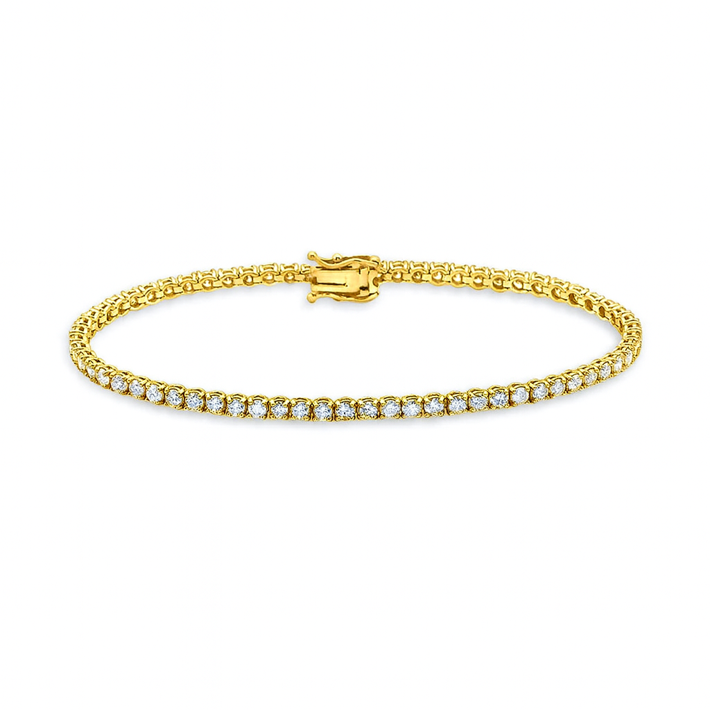 Showroom Collection Diamond Tennis Bracelet (5.00 ct.) 3 mm 4-Prongs Setting in 14K Gold