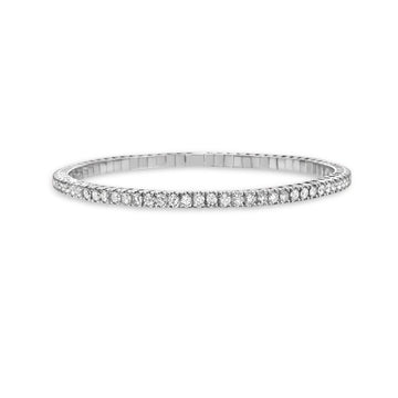 Stretchy Diamond Stackable Tennis Bracelet Cuff (3.25 ct.) in 14K Gold