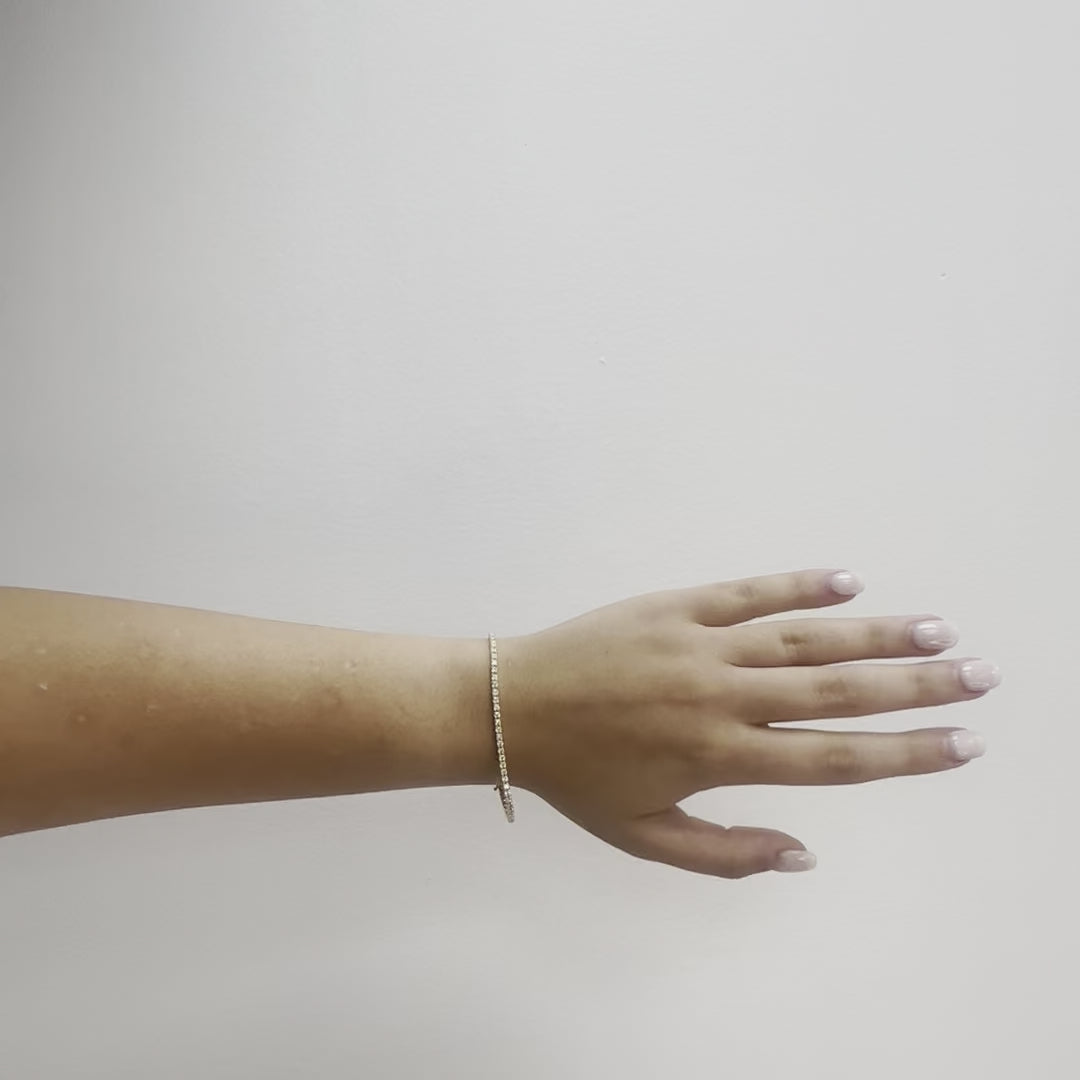 Diamond Tennis Bracelet (2.00 ct.) 4-Prongs Setting - Made in Italy