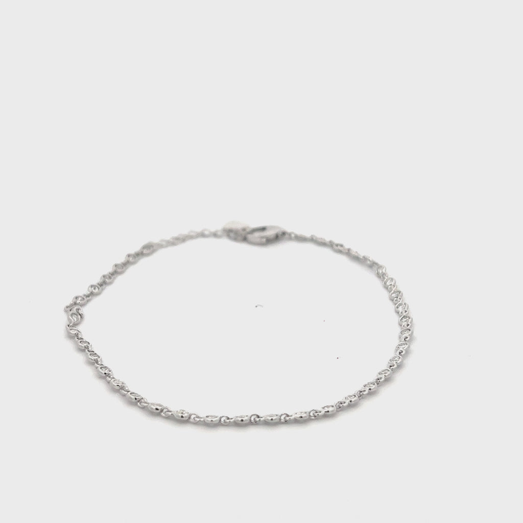 37 Stone Diamond By The Yard Bracelet (0.75 ct.) in 14K Gold