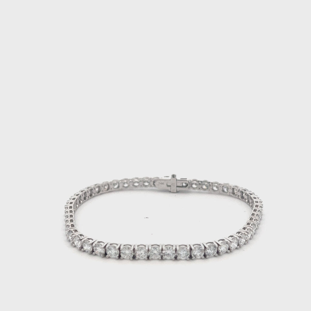 Lab Grown Diamond Tennis Bracelet (8.00 ct.) 3.70mm 4-Prongs Setting in 14K Gold
