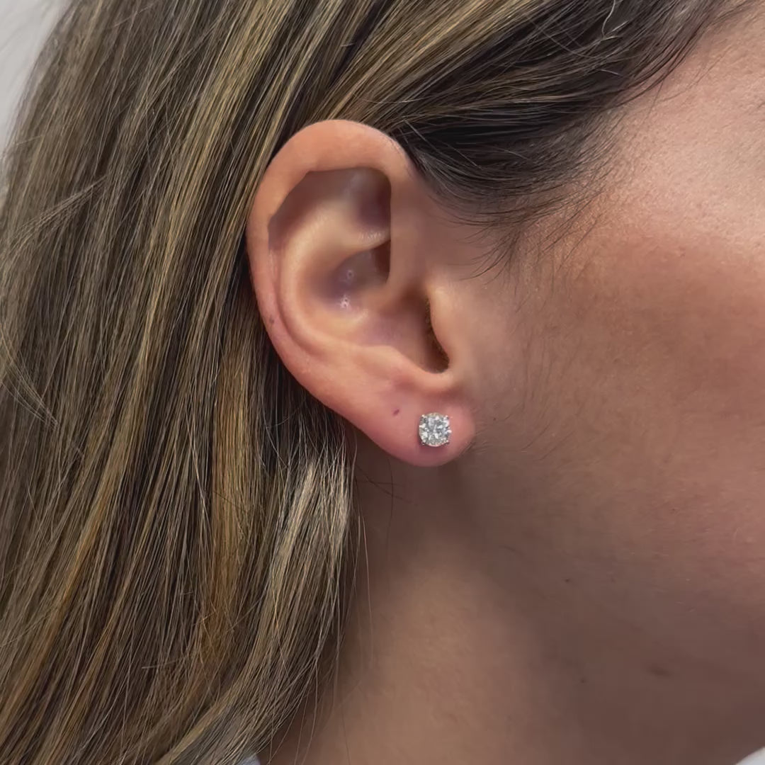 Ready to Ship Lab Grown Diamond Stud Earrings (1.50 ct.) in 14K Gold