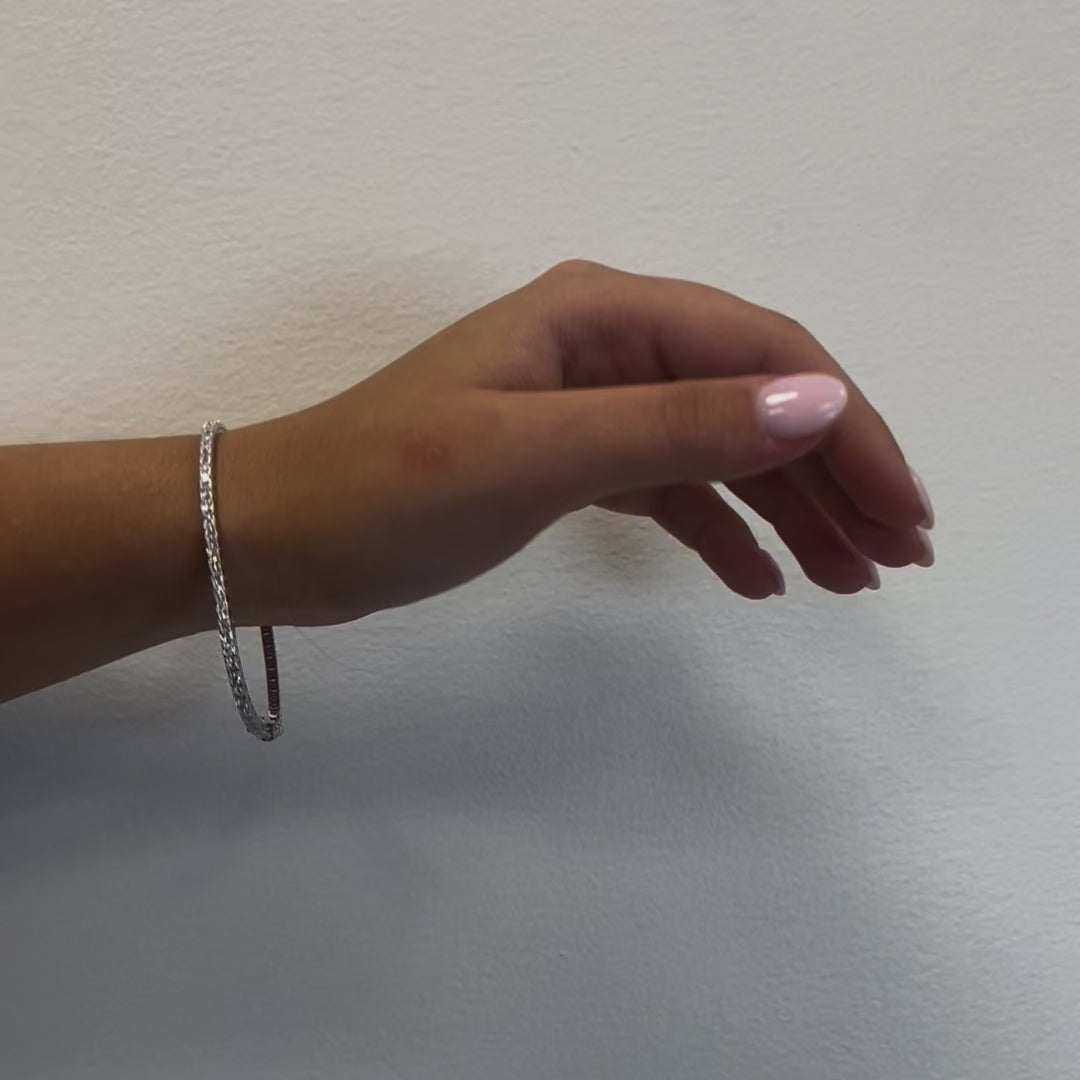 Diamond Tennis Bracelet (3.00 ct.) 4-Prongs Setting - Made in Italy