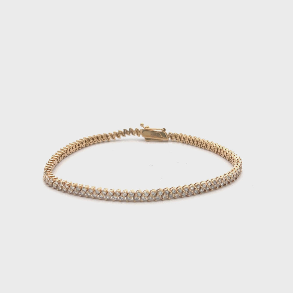 Illusion Marquise Diamond Tennis Bracelet (3.00 ct.) in 14K Gold