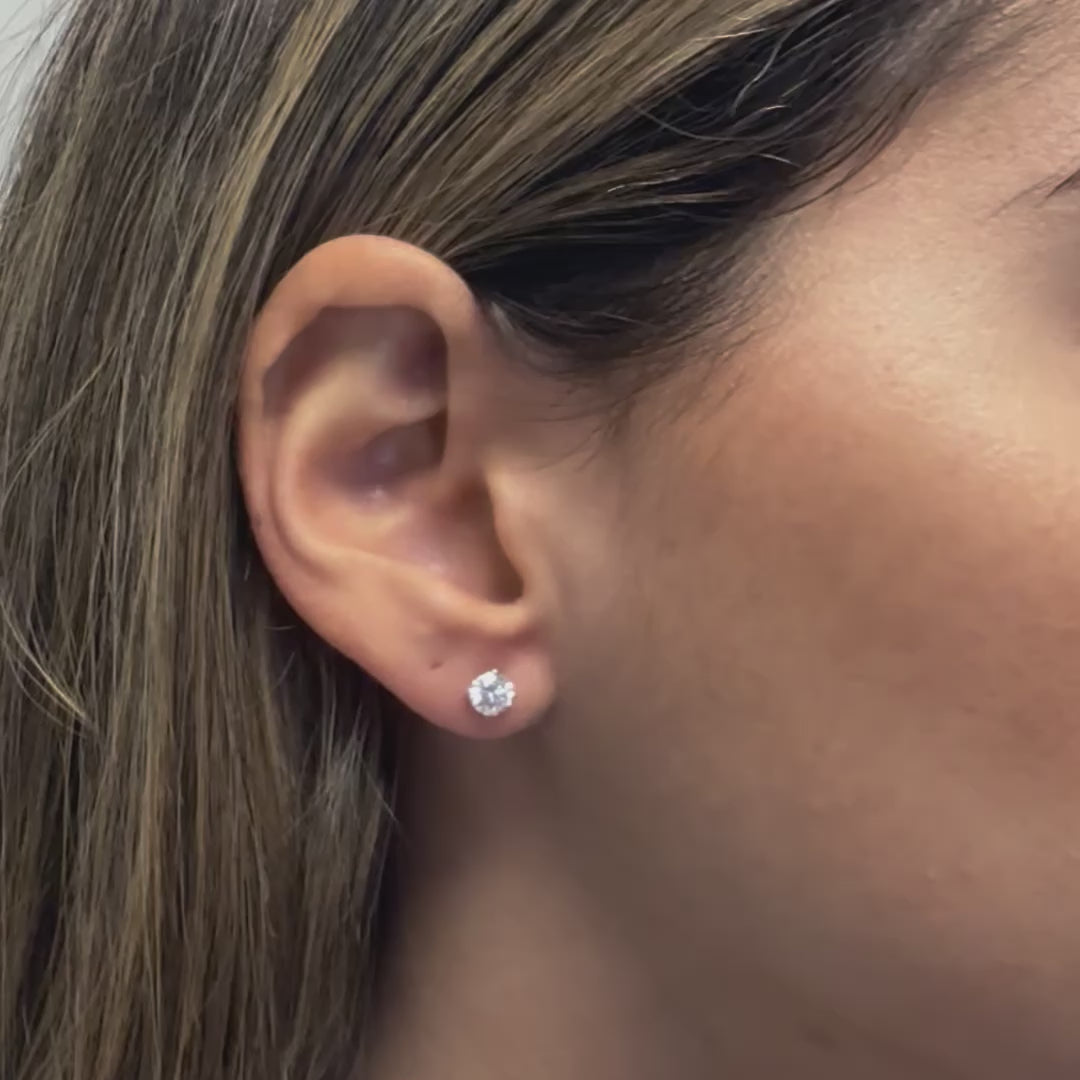 Ready to Ship Lab Grown Diamond Stud Earrings (1.00 ct.) in 14K Gold
