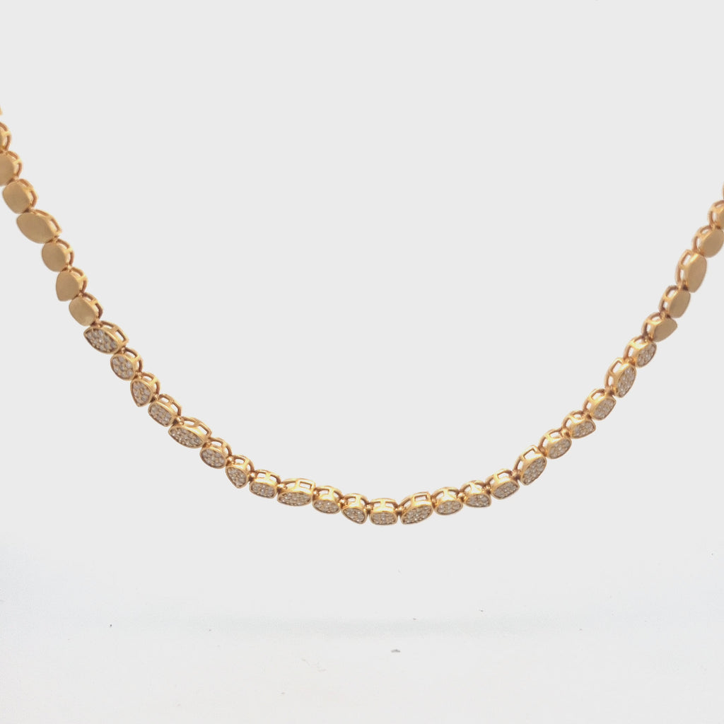 Multi Shape Diamond Pavé Necklace (1.15 ct.) in 14K Gold