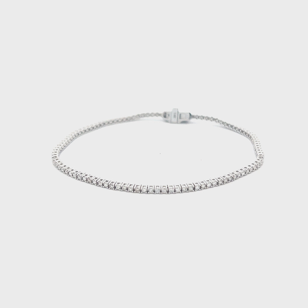 Ready to Ship Diamond Tennis Bracelet (1.00 ct.) 1.7 mm 4-Prongs Setting in 14K Gold