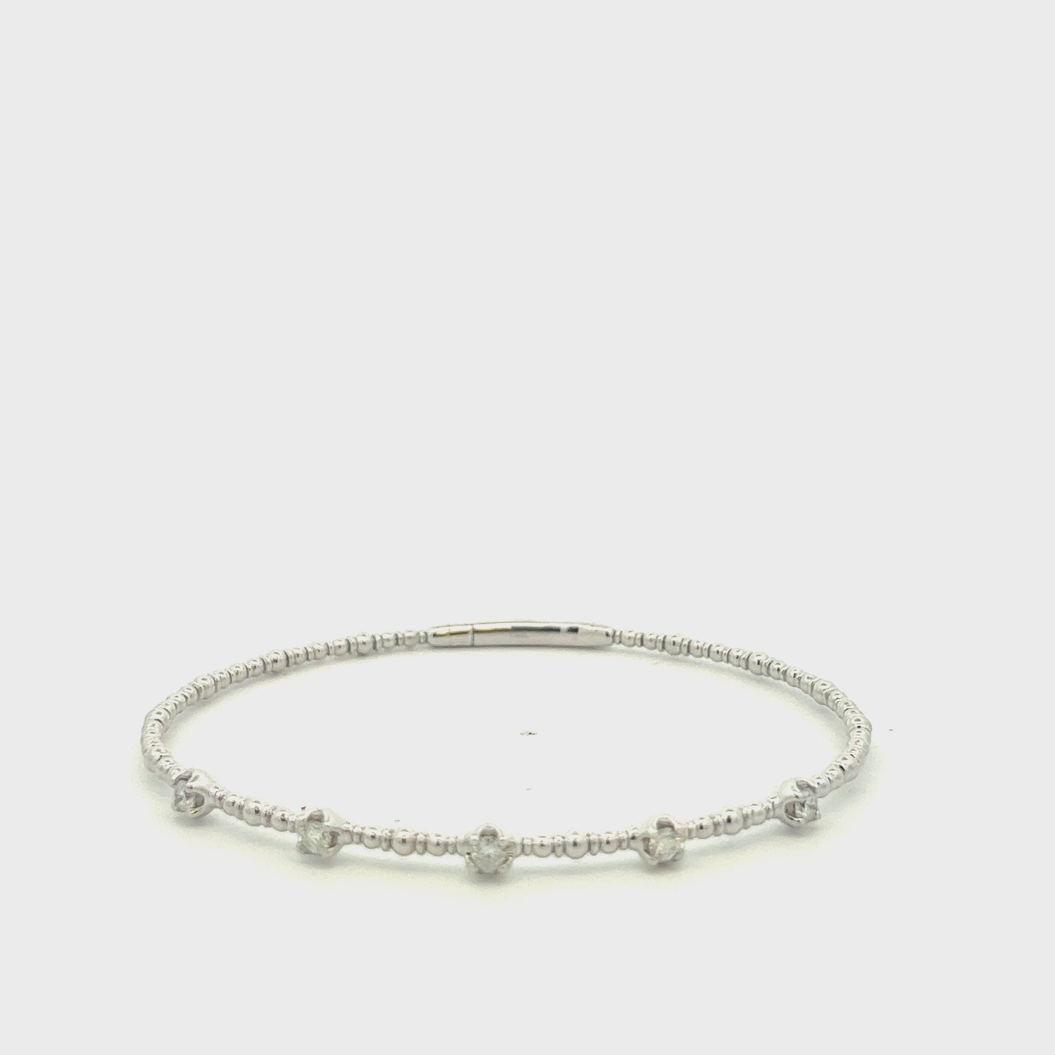 Diamond Flexible Bangle Bracelet (0.35 ct.) in 14K Gold