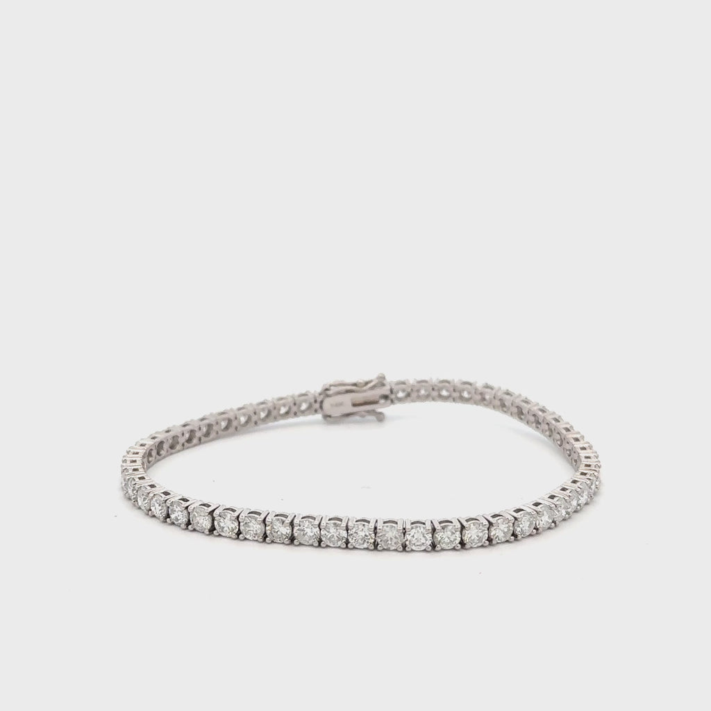 Diamond Tennis Bracelet (7.00 ct.) 3.7 mm 4-Prongs Setting in 14K Gold