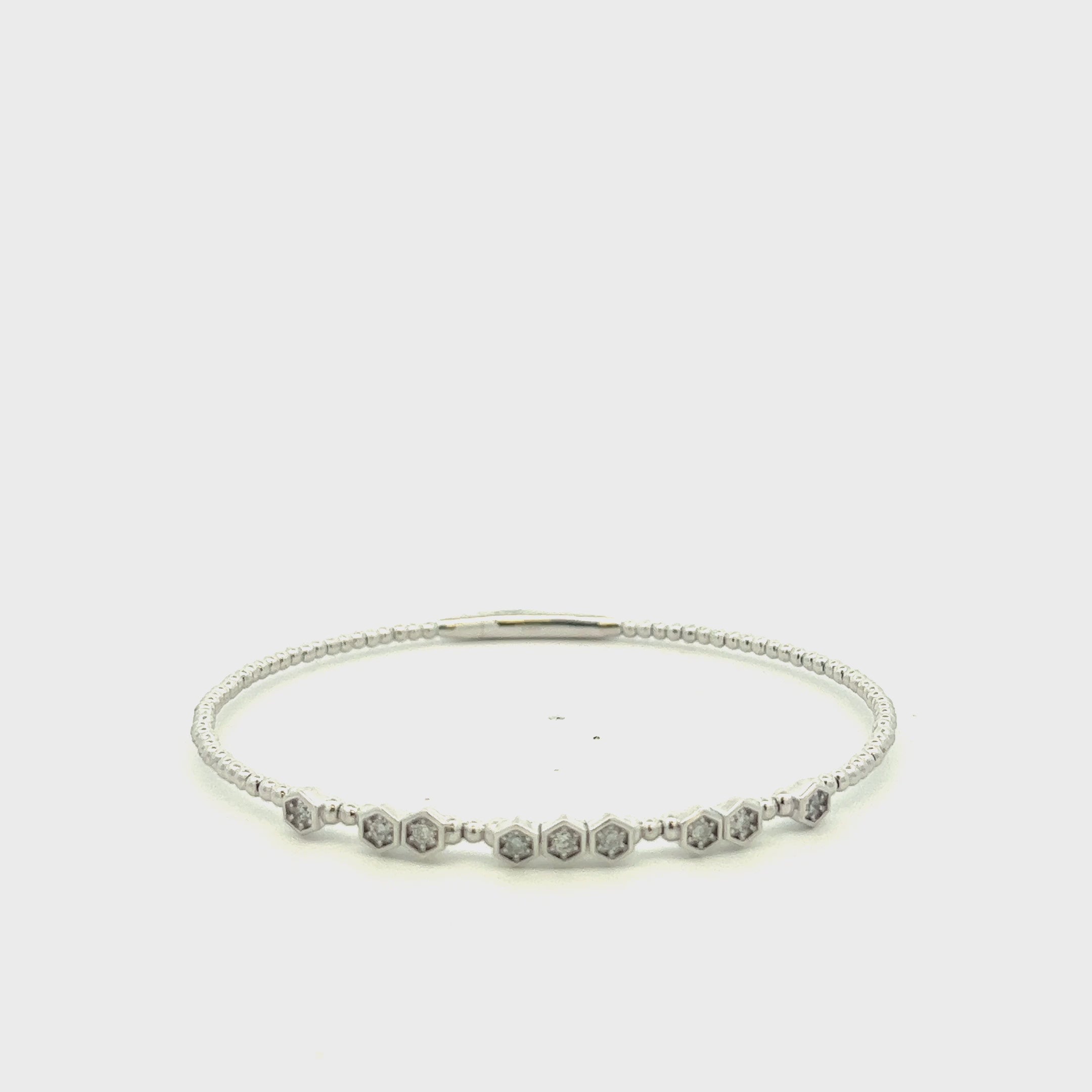 Diamond Flexible Bangle Bracelet (0.28 ct.) in 14K Gold
