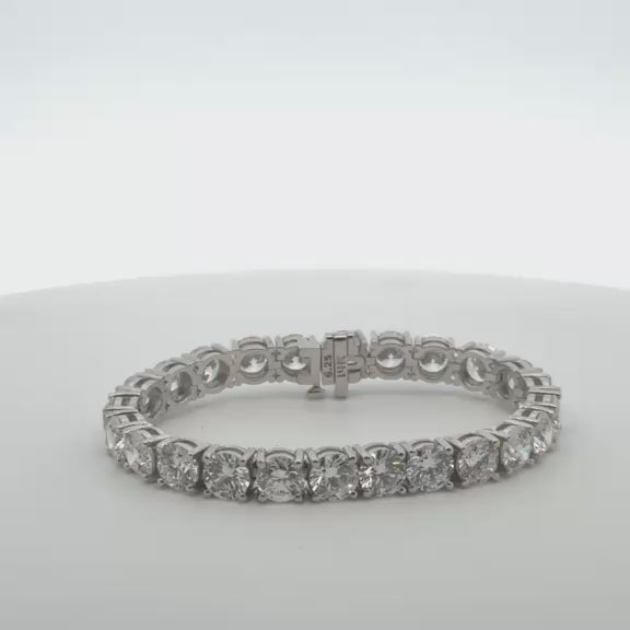 Lab Grown Diamond Tennis Bracelet (14.00 ct.) 4.80mm 4-Prongs Setting in 14K Gold