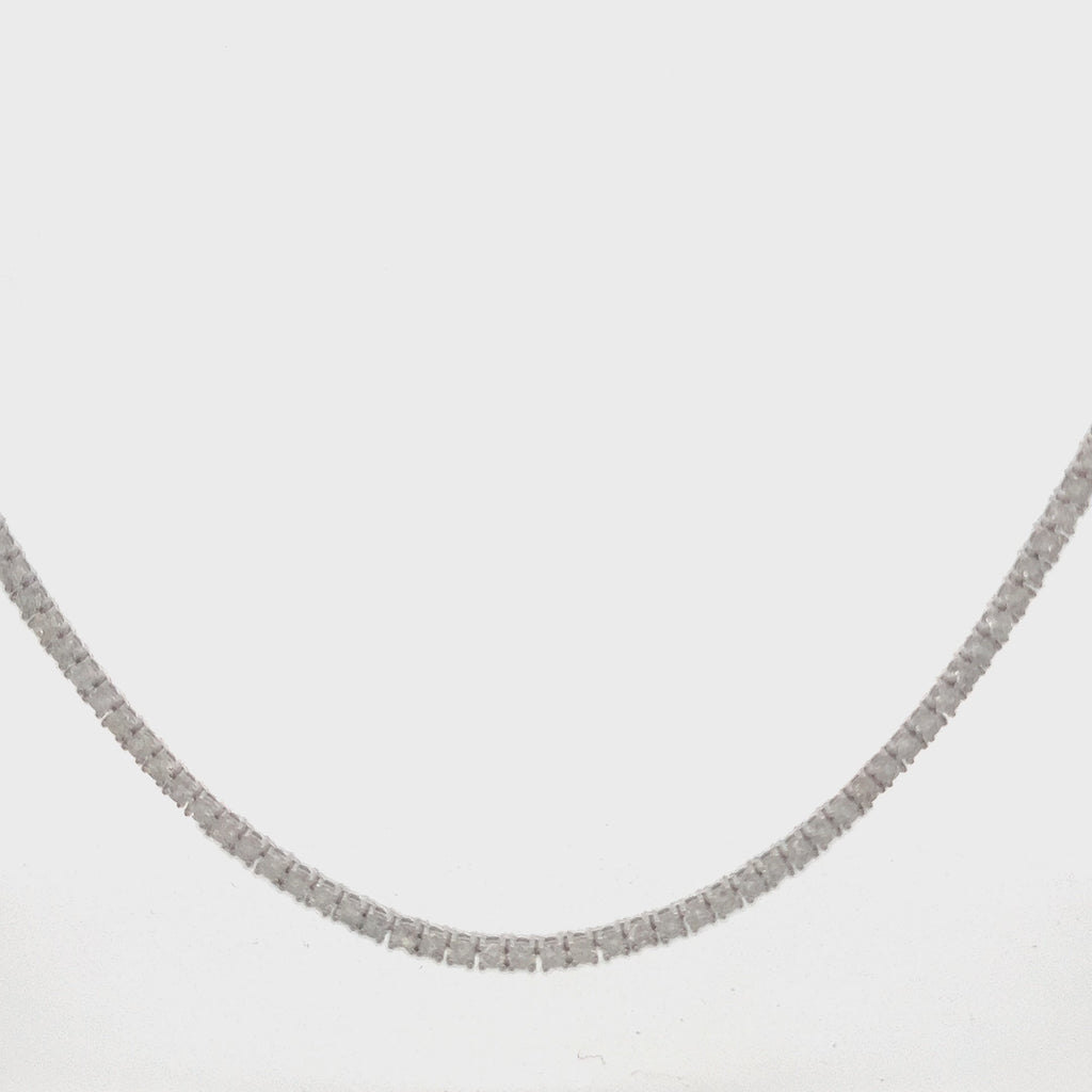 Showroom Collection Diamond Tennis Necklace (8.00 ct.) 2.5 mm 4-Prongs Setting in 14K Gold