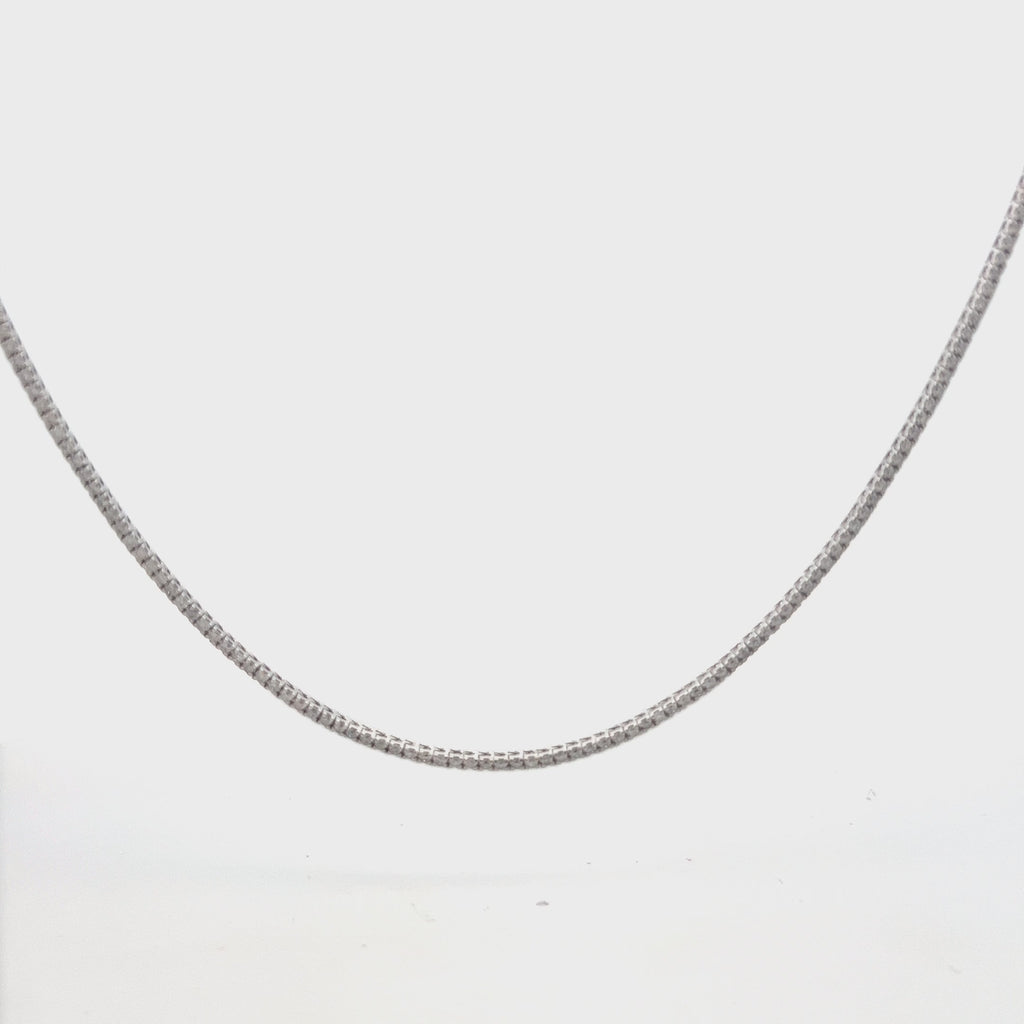 Ready to Ship Diamond Tennis Necklace (2.50 ct.) 1.3 mm 4-Prongs Setting in 14K Gold, Made in Italy