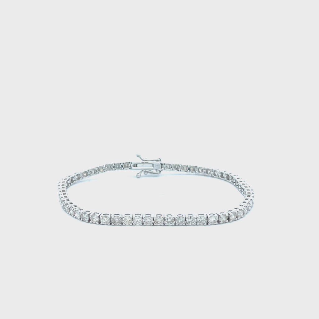 Diamond Tennis Bracelet (4.50 ct.) 2.7 mm 4-Prongs Setting in 14K Gold