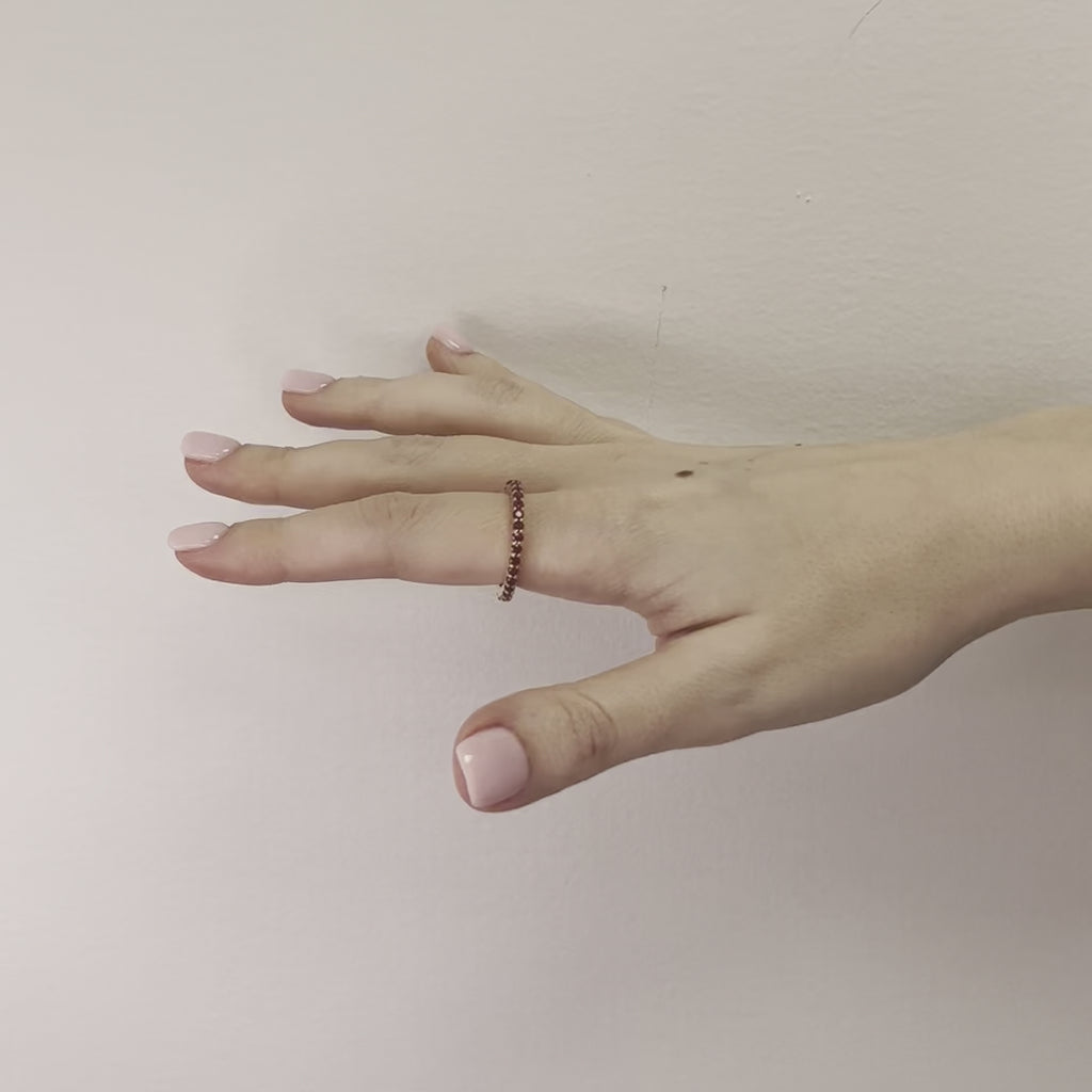 Ruby Eternity Band Ring (1.75 ct.) 4-Prongs Setting in 14K Gold