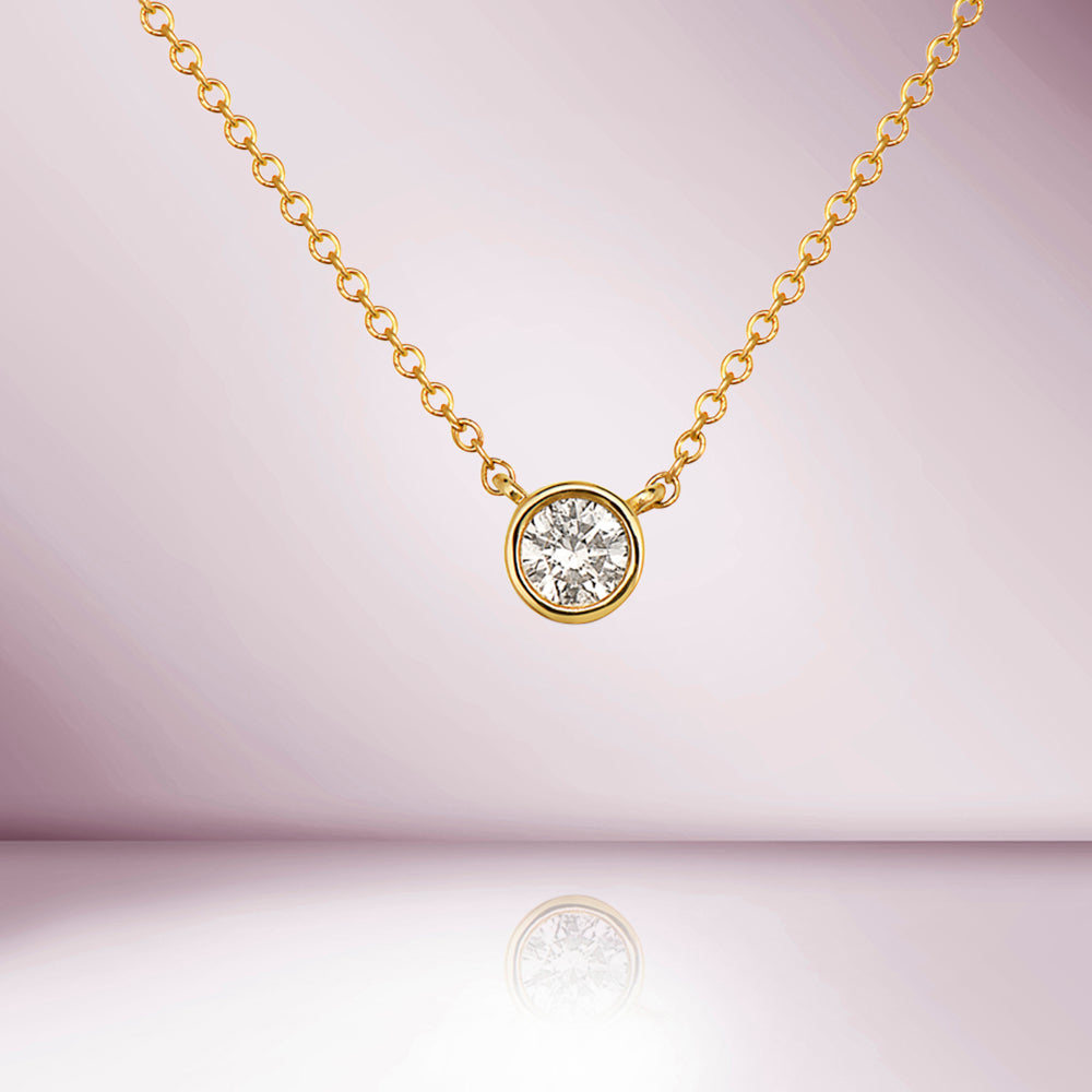 Amaya Diamond Necklace (22.45 ct Diamonds) in Gold – Beauvince