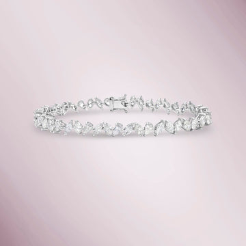 Fancy Multi Shape Diamond Bracelet (7.00 ct.) in 18K Gold