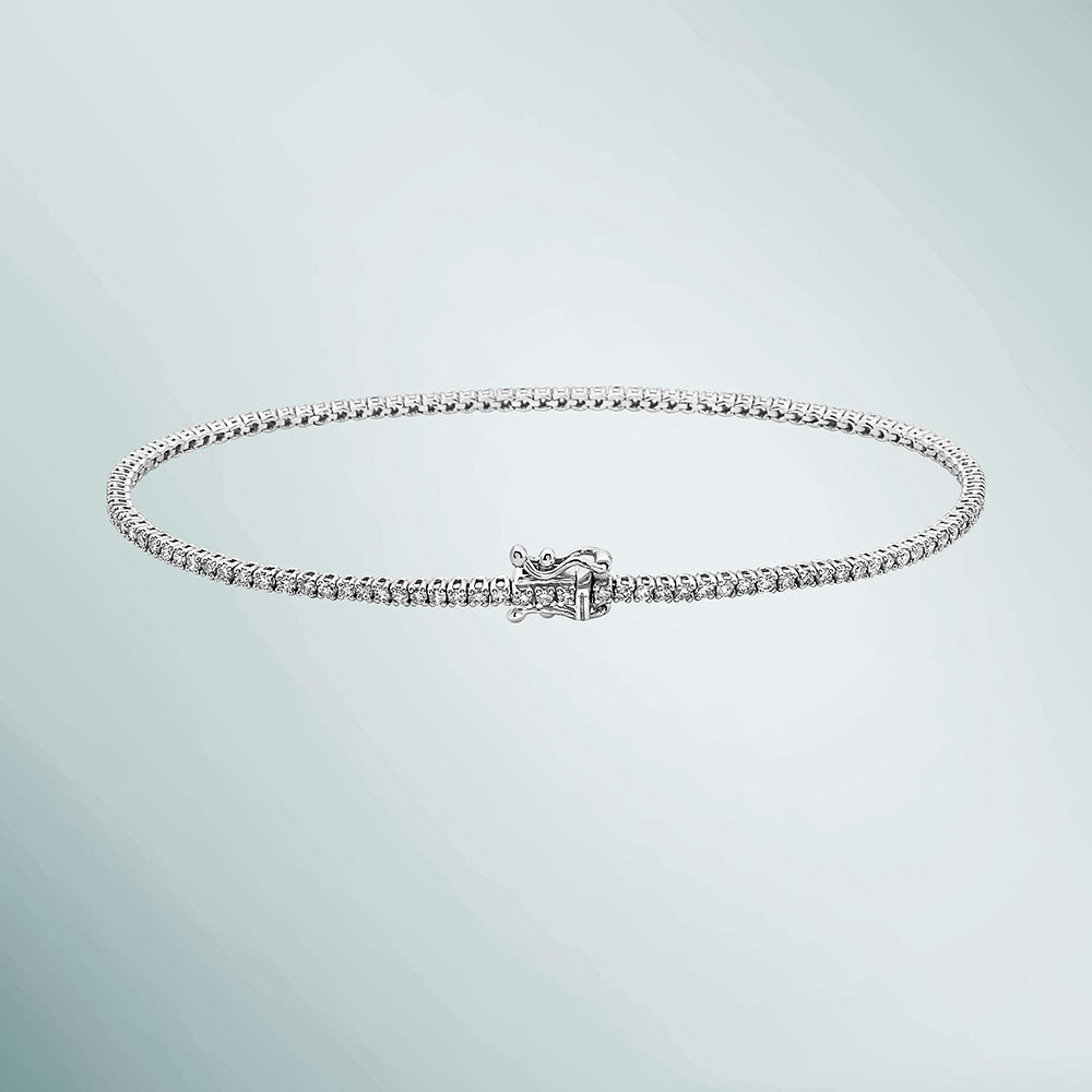 Diamond Tennis Bracelet (1.50 ct. t.w.) 1.7 mm 4-Prongs Setting in 14K Gold