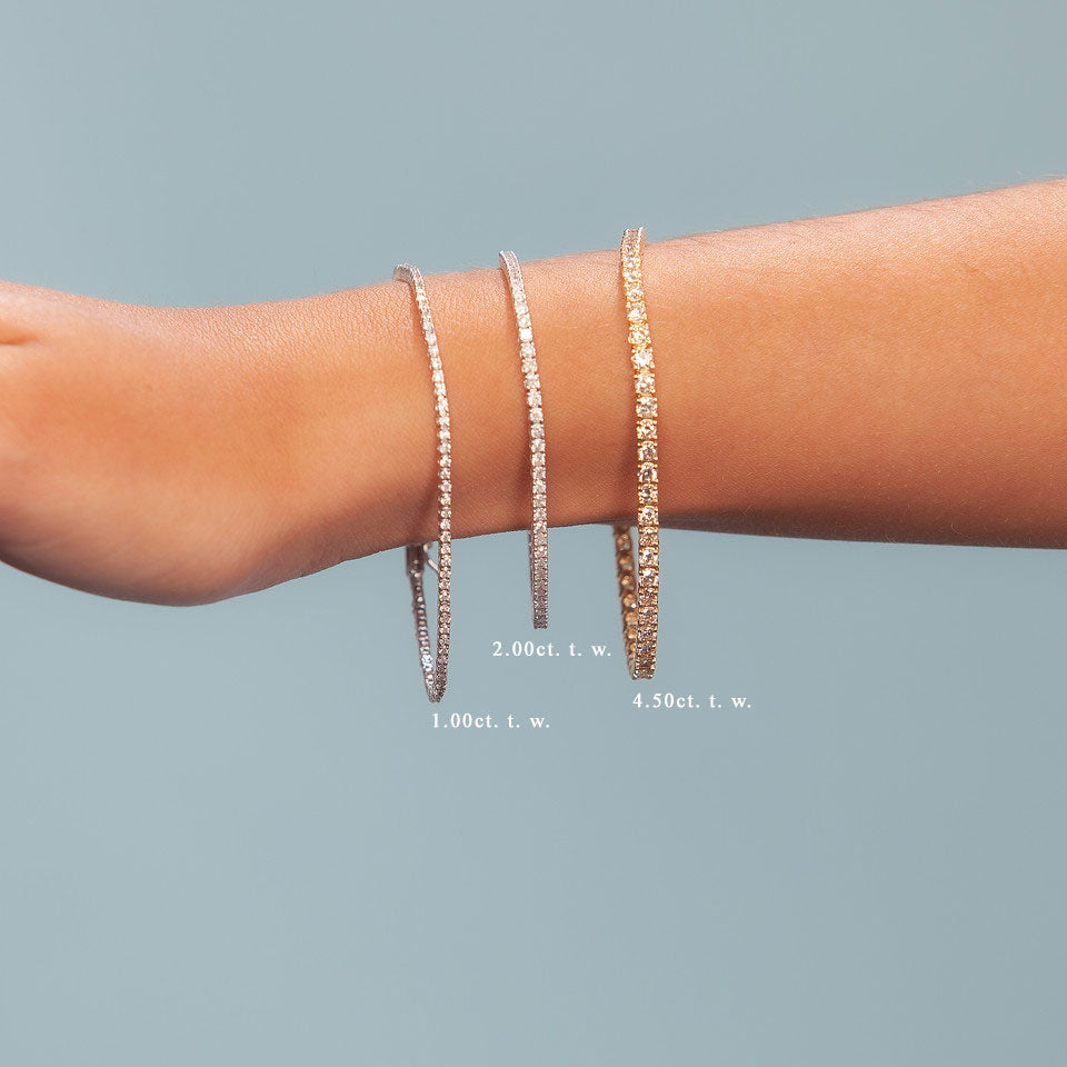 Diamond Tennis Bracelet (2.00 ct.) 1.8 mm 4-Prongs Setting in 14K Gold