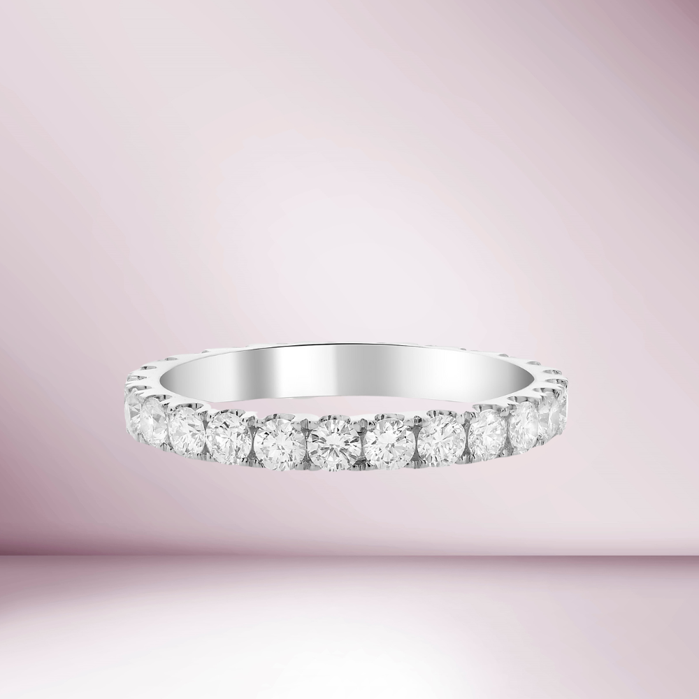 Diamond Eternity Band in 14K Gold, 3.00 mm wide