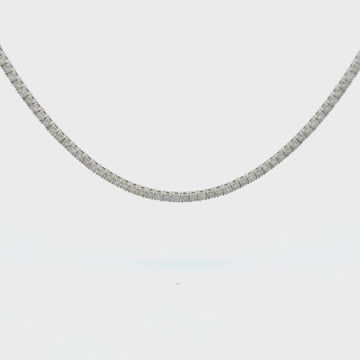 Diamond Tennis Necklace (9.30 ct.) 2.5 mm 4-Prongs Setting in 14K Gold