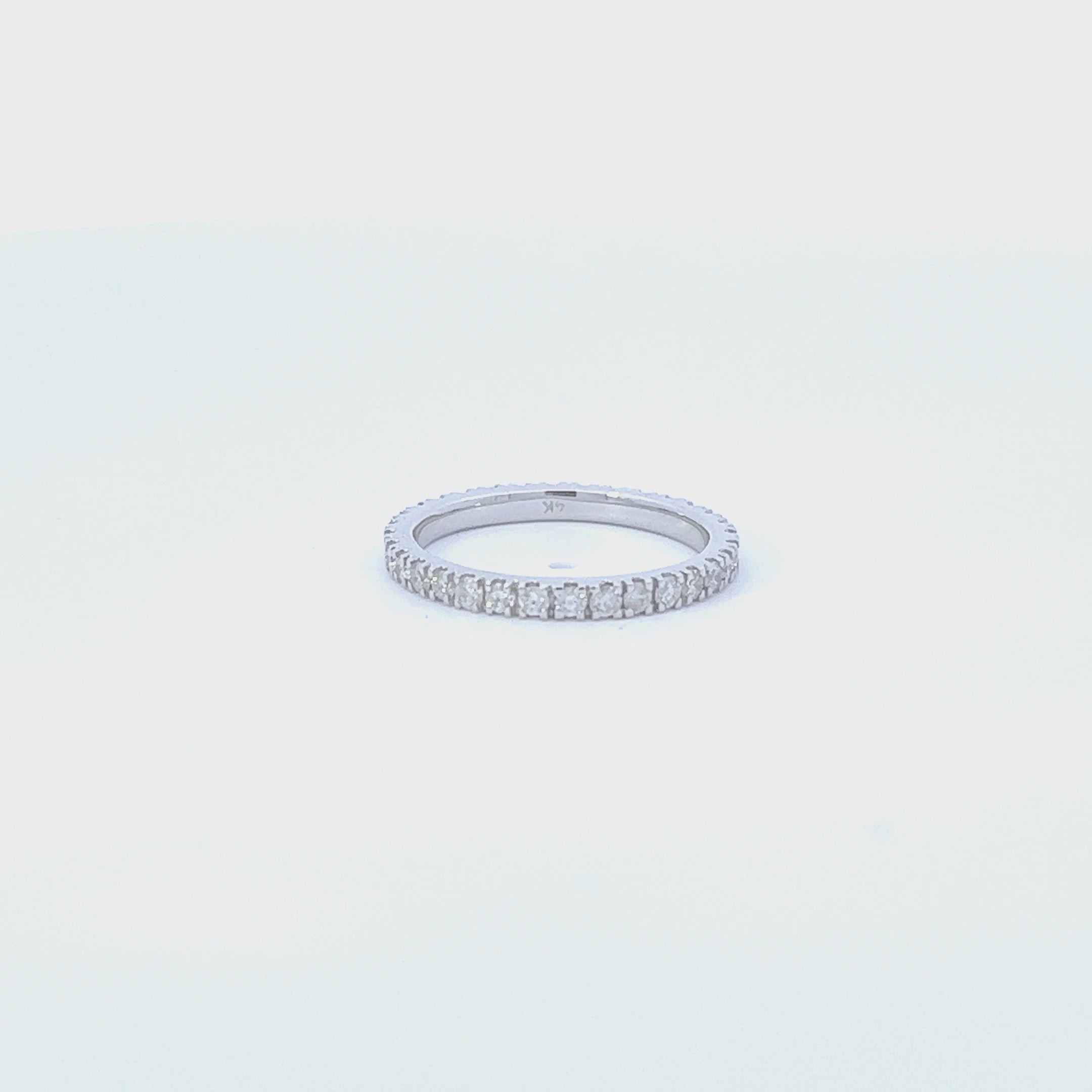 Diamond Eternity Band in 14K Gold, 3.00 mm wide