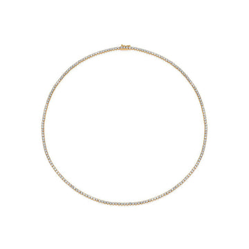 Diamond Tennis Necklace (3.50 ct.) 1.6 mm 4-Prongs Setting in 14K Gold